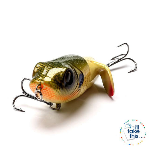 Image of Bigass Bass Frog Fishing lures, JerkPro™ offering 8 Color Option with lifelike swimming motion tail - I'LL TAKE THIS
