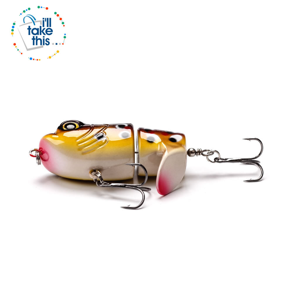 Bigass Bass Frog Fishing lures, JerkPro™ offering 8 Color Option with lifelike swimming motion tail - I'LL TAKE THIS