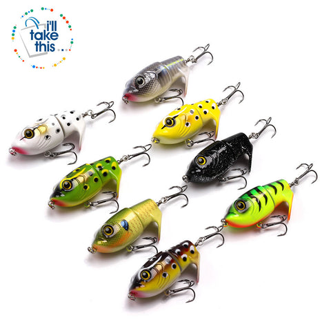 Image of Bigass Bass Frog Fishing lures, JerkPro™ offering 8 Color Option with lifelike swimming motion tail - I'LL TAKE THIS