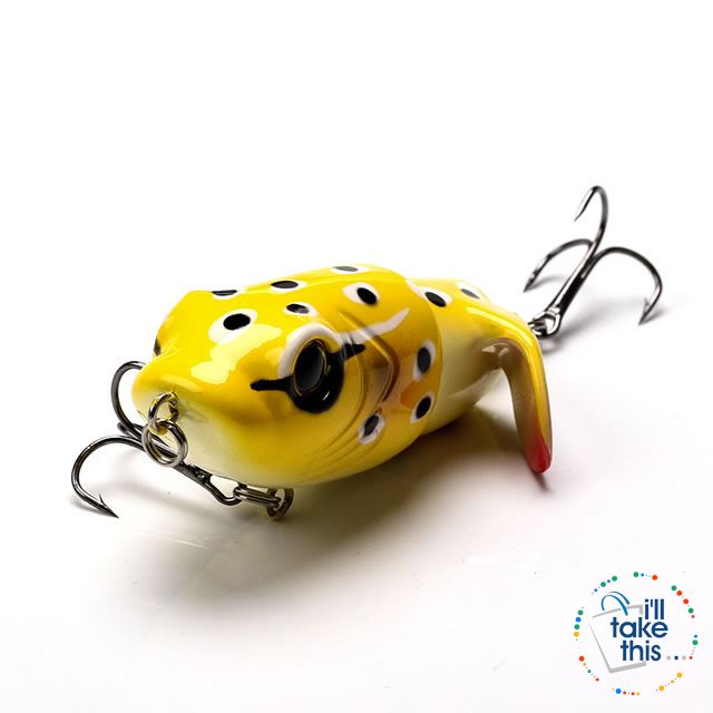 Bigass Bass Frog Fishing lures, JerkPro™ offering 8 Color Option with lifelike swimming motion tail - I'LL TAKE THIS