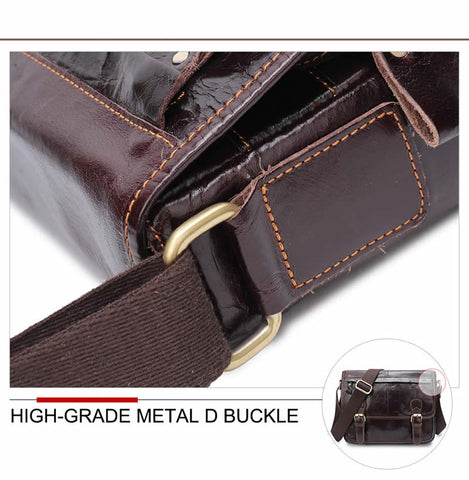 Image of Business Style Vintage Shoulder bag with a tonne of room to go - Genuine Leather in Black or Brown - I'LL TAKE THIS