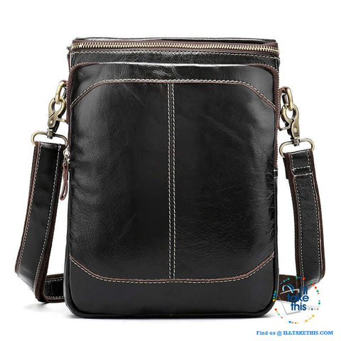 Image of Genuine Leather Messenger bag/Man bag with enough room to take your iPad/Android Tablet - I'LL TAKE THIS