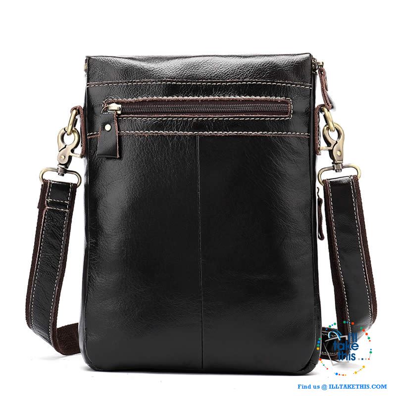 Genuine Leather Messenger bag/Man bag with enough room to take your iPad/Android Tablet - I'LL TAKE THIS