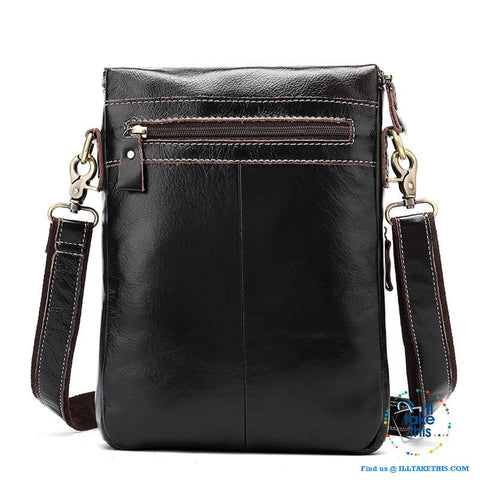 Image of Genuine Leather Messenger bag/Man bag with enough room to take your iPad/Android Tablet - I'LL TAKE THIS