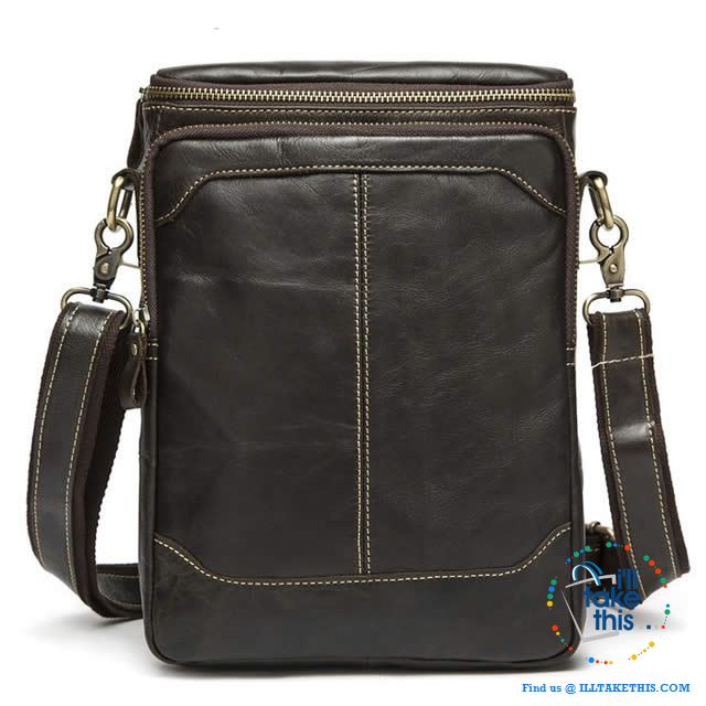 Genuine Leather Messenger bag/Man bag with enough room to take your iPad/Android Tablet - I'LL TAKE THIS