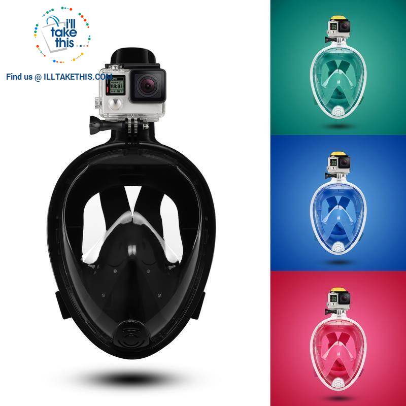 Full Face Snorkel Mask - Anti Fog, Keeps Water Out And Air In! - I'LL TAKE THIS