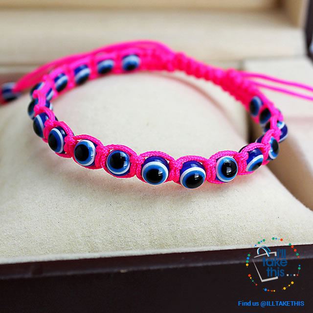 Handmade string evil eye bracelets blue evil eye good Luck bracelet Unisex design - I'LL TAKE THIS