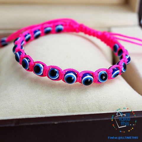 Image of Handmade string evil eye bracelets blue evil eye good Luck bracelet Unisex design - I'LL TAKE THIS