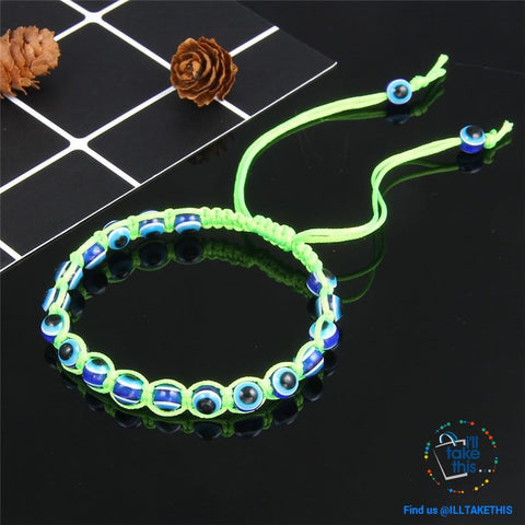 Image of Handmade string evil eye bracelets blue evil eye good Luck bracelet Unisex design - I'LL TAKE THIS