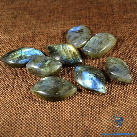 Image of 🧘 Handmade Natural labradorite Moonstone Stone Pendants Necklaces - I'LL TAKE THIS