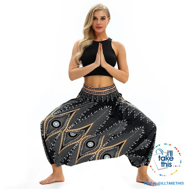 Harem Pants, 25 Unique Bohemian/Hippy Styles with Wide Legs to suit your Yoga, Pilates or Mediation - I'LL TAKE THIS