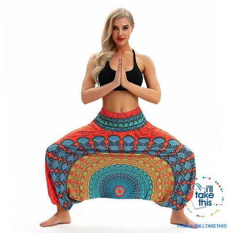 Image of Harem Pants, 25 Unique Bohemian/Hippy Styles with Wide Legs to suit your Yoga, Pilates or Mediation - I'LL TAKE THIS