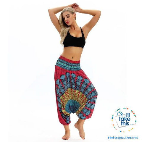 Image of Harem Pants, 25 Unique Bohemian/Hippy Styles with Wide Legs to suit your Yoga, Pilates or Mediation - I'LL TAKE THIS