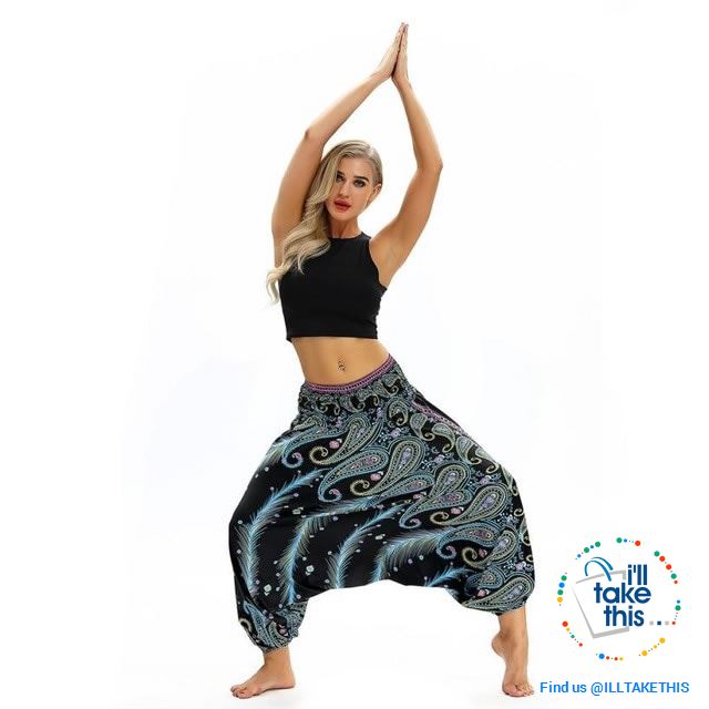 Harem Pants, 25 Unique Bohemian/Hippy Styles with Wide Legs to suit your Yoga, Pilates or Mediation - I'LL TAKE THIS