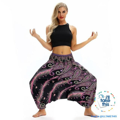 Image of Harem Pants, 25 Unique Bohemian/Hippy Styles with Wide Legs to suit your Yoga, Pilates or Mediation - I'LL TAKE THIS