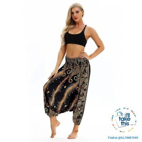 Image of Harem Pants, 25 Unique Bohemian/Hippy Styles with Wide Legs to suit your Yoga, Pilates or Mediation - I'LL TAKE THIS