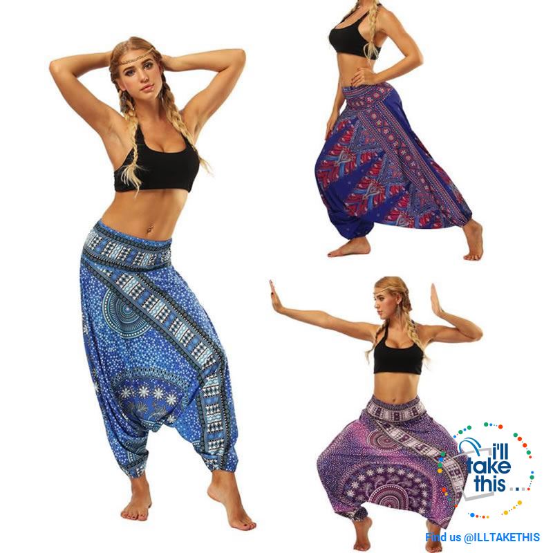 Harem Pants, 25 Unique Bohemian/Hippy Styles with Wide Legs to suit your Yoga, Pilates or Mediation - I'LL TAKE THIS