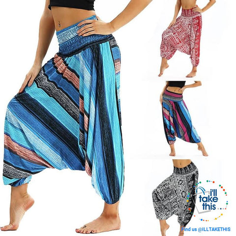 Image of Harem Pants, 25 Unique Bohemian/Hippy Styles with Wide Legs to suit your Yoga, Pilates or Mediation - I'LL TAKE THIS