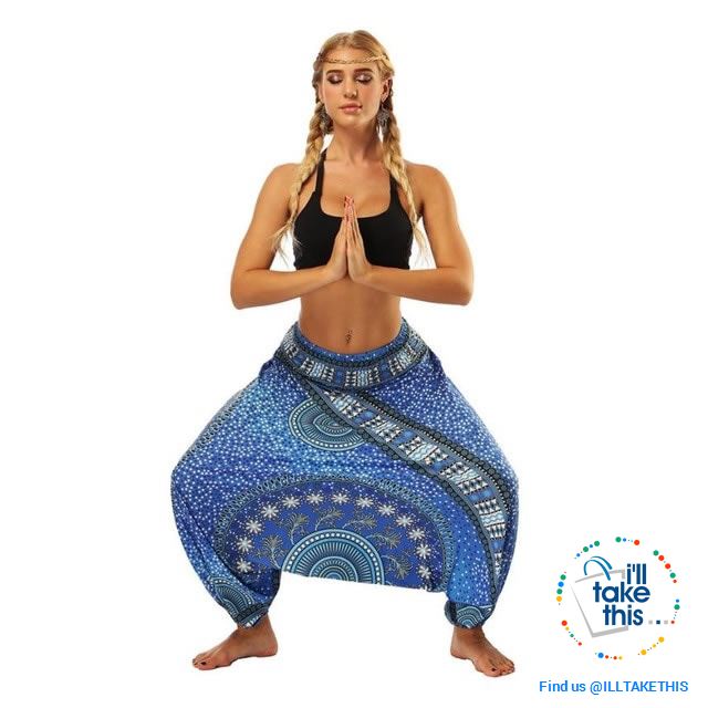 Harem Pants, 25 Unique Bohemian/Hippy Styles with Wide Legs to suit your Yoga, Pilates or Mediation - I'LL TAKE THIS