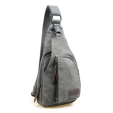 Image of Cross-body Man bag with Rugged style, that's sleek & clean looking 2 Distinct zippered Sections