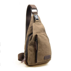 Cross-body Man bag with Rugged style, that's sleek & clean looking 2 Distinct zippered Sections