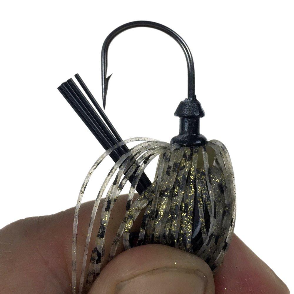BIG Bass Fly Fishing lures, 5 Pack of Artificial Bait Mixed Colors with Lead Skirt Rubber - I'LL TAKE THIS