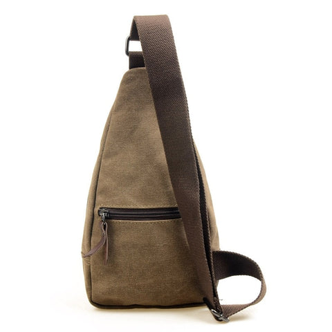 Image of Cross-body Man bag with Rugged style, that's sleek & clean looking 2 Distinct zippered Sections