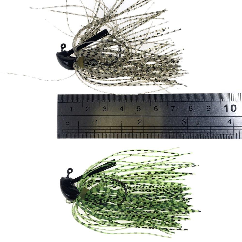 BIG Bass Fly Fishing lures, 5 Pack of Artificial Bait Mixed Colors with Lead Skirt Rubber - I'LL TAKE THIS