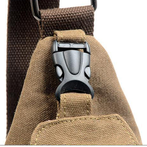 Image of Cross-body Man bag with Rugged style, that's sleek & clean looking 2 Distinct zippered Sections