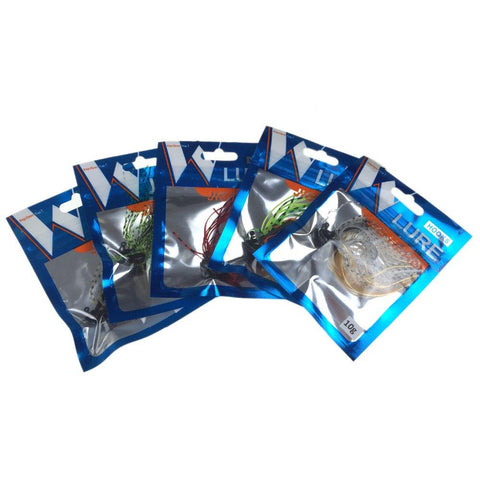 Image of BIG Bass Fly Fishing lures, 5 Pack of Artificial Bait Mixed Colors with Lead Skirt Rubber - I'LL TAKE THIS