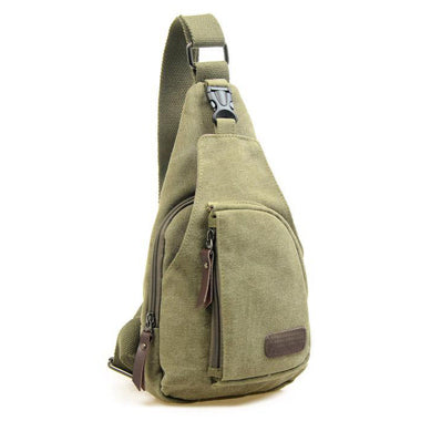 Image of Cross-body Man bag with Rugged style, that's sleek & clean looking 2 Distinct zippered Sections