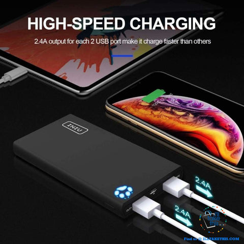 Image of iPhone Ultra High capacity Dual USB 10000mAh Power Bank Portable Charger suits iPhone X, Xs or R - I'LL TAKE THIS