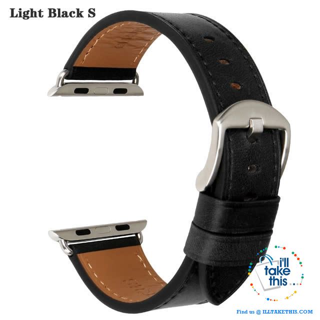 Apple iWatch Leather Wristbands Suit Series 4/3/2/1 - 44, 42, 40, 38mm Watch Band - 5 Colors - I'LL TAKE THIS