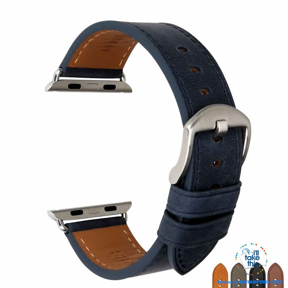 Apple iWatch Leather Wristbands Suit Series 4/3/2/1 - 44, 42, 40, 38mm Watch Band - 5 Colors - I'LL TAKE THIS