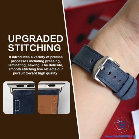 Image of Apple iWatch Leather Wristbands Suit Series 4/3/2/1 - 44, 42, 40, 38mm Watch Band - 5 Colors - I'LL TAKE THIS