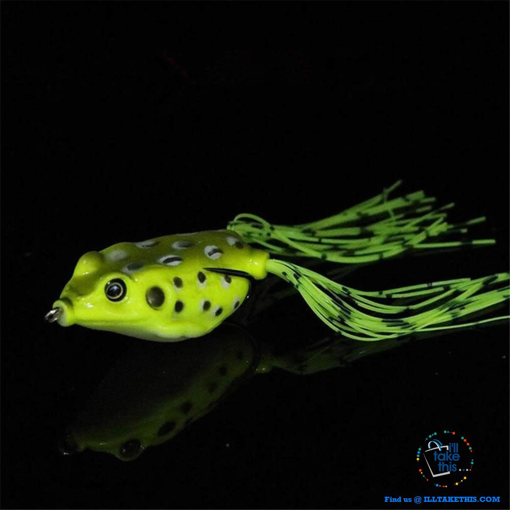 Lifelike Soft Badass FROG, a must have BASS lure ideal Silicone Baits - 12 Colors - I'LL TAKE THIS