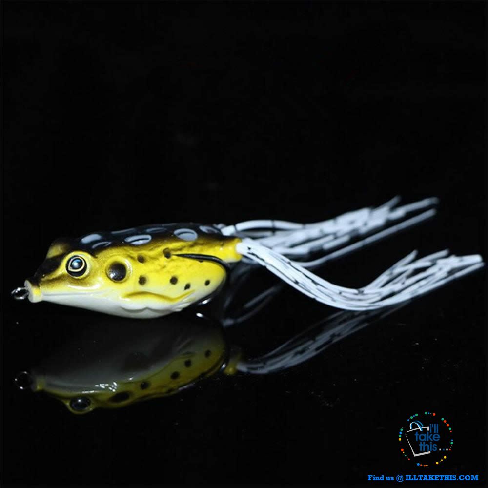 Lifelike Soft Badass FROG, a must have BASS lure ideal Silicone Baits - 12 Colors - I'LL TAKE THIS