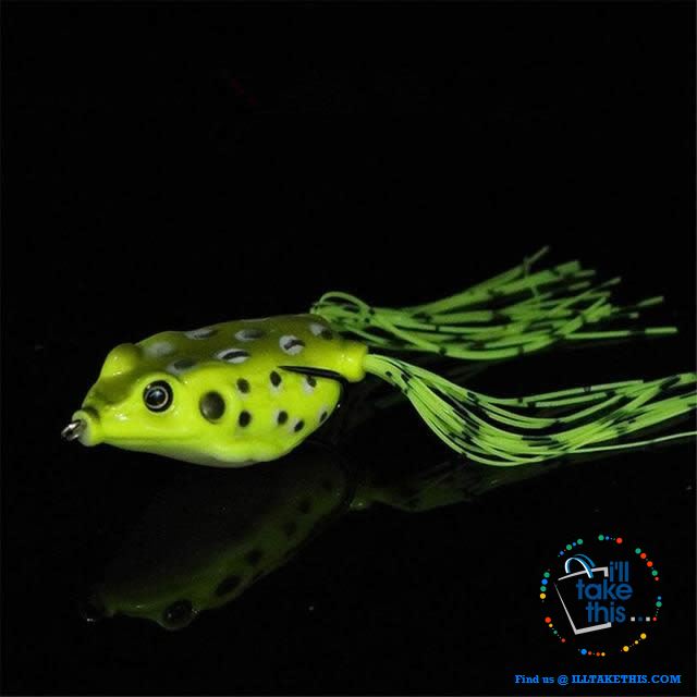 Lifelike Soft Badass FROG, a must have BASS lure ideal Silicone Baits - 12 Colors - I'LL TAKE THIS