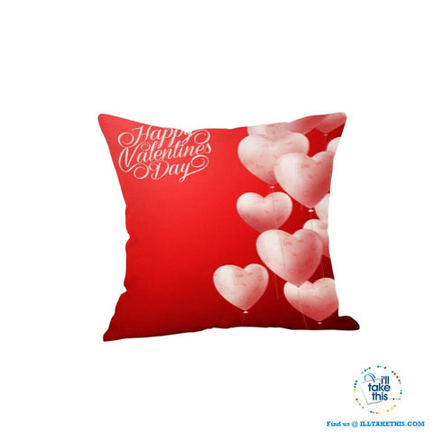 Image of π LOVE Heart Collection of Cotton Linen Pillow Case ideal Valentine's Day Gift, Very Romantic - I'LL TAKE THIS