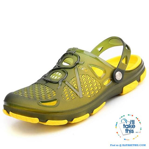 Image of π¨ Men's Slip-on Sandals, Flip Flops, Outdoor Beach and Water sports casual shoes - I'LL TAKE THIS
