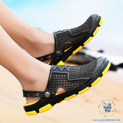 Image of π¨ Men's Slip-on Sandals, Flip Flops, Outdoor Beach and Water sports casual shoes - I'LL TAKE THIS