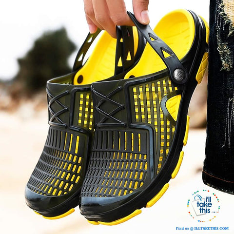 Image of π¨ Men's Slip-on Sandals, Flip Flops, Outdoor Beach and Water sports casual shoes - I'LL TAKE THIS