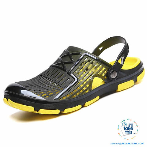 Image of π¨ Men's Slip-on Sandals, Flip Flops, Outdoor Beach and Water sports casual shoes - I'LL TAKE THIS