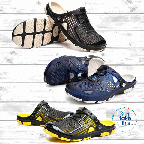 Image of π¨ Men's Slip-on Sandals, Flip Flops, Outdoor Beach and Water sports casual shoes - I'LL TAKE THIS