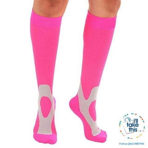 Image of Men or Women Breathable Compression Socks Comfortable Relief Soft, Leg Support Stretch Sock - I'LL TAKE THIS