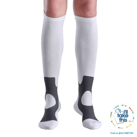 Image of Men or Women Breathable Compression Socks Comfortable Relief Soft, Leg Support Stretch Sock - I'LL TAKE THIS