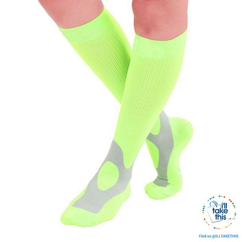 Image of Men or Women Breathable Compression Socks Comfortable Relief Soft, Leg Support Stretch Sock - I'LL TAKE THIS