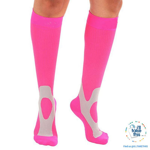 Image of Men or Women Breathable Compression Socks Comfortable Relief Soft, Leg Support Stretch Sock - I'LL TAKE THIS