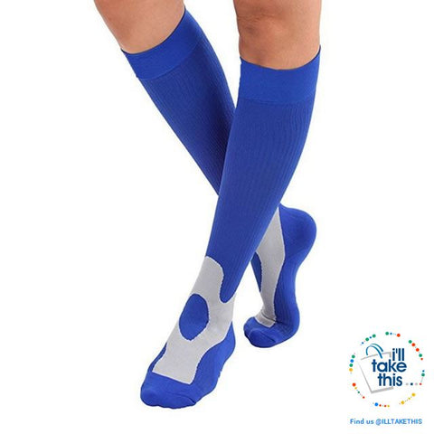 Image of Men or Women Breathable Compression Socks Comfortable Relief Soft, Leg Support Stretch Sock - I'LL TAKE THIS