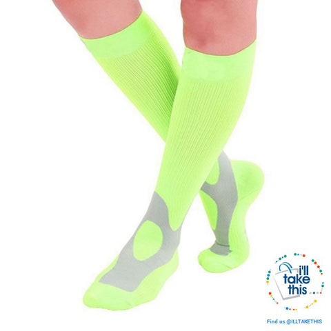 Image of Men or Women Breathable Compression Socks Comfortable Relief Soft, Leg Support Stretch Sock - I'LL TAKE THIS